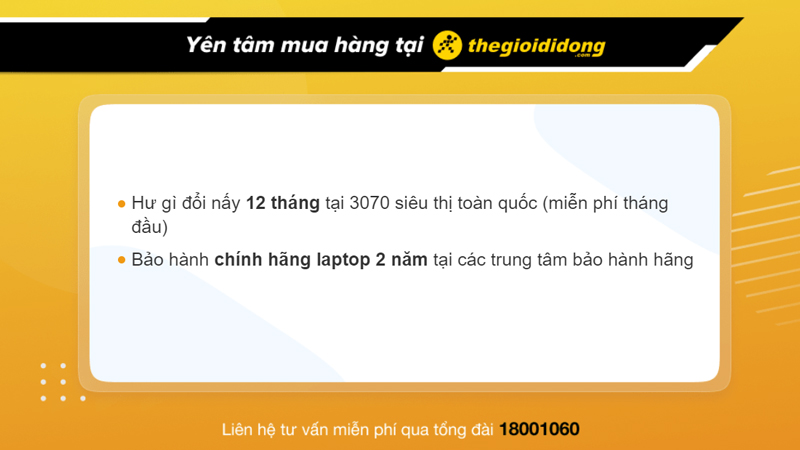 Yên tâm mua hàng tại Thế Giới Di Động
